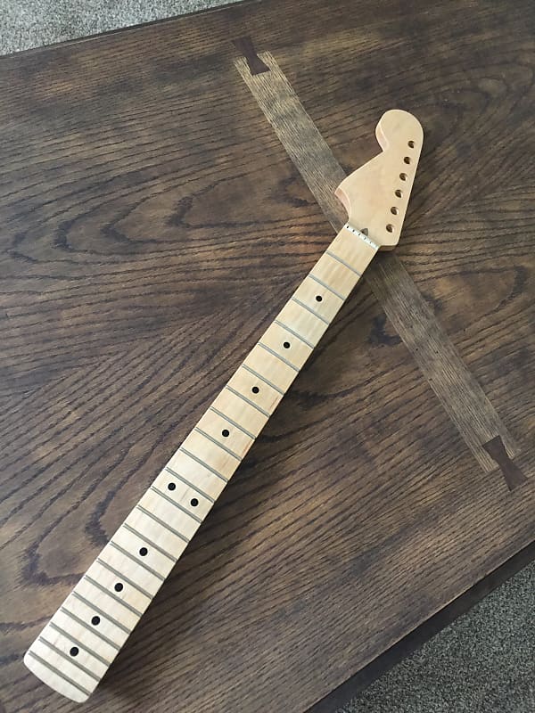 Warmoth Reverse headstock maple strat neck | Reverb