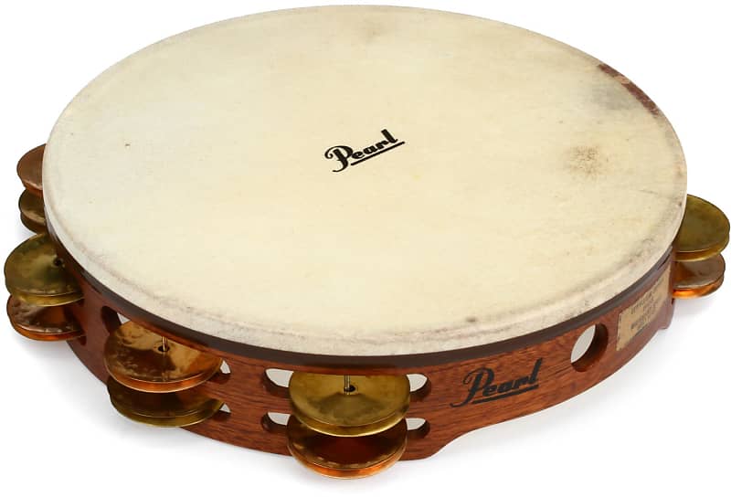 Pearl Orchestral Tambourine 10 inch Beryllium Copper and Reverb