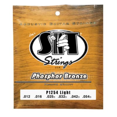 SIT Strings Light Phosphor Bronze Acoustic Guitar Strings (12-54) image 2