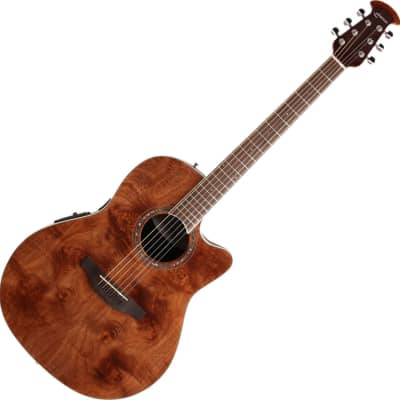 Ovation CS24P-NBM Celebrity Standard Exotic Mid Depth A/E Guitar, Dark Nutmeg image 3