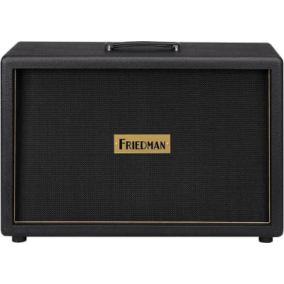 Friedman 2x12" Ported Closed Back Guitar Cabinet With Celestion Vintage 30s Black image 1