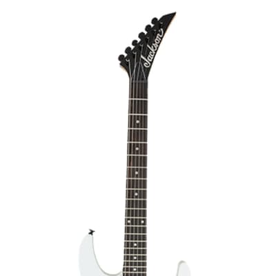 Jackson JS Series Dinky JS12 Guitar - Snow White w/Amaranth FB image 6
