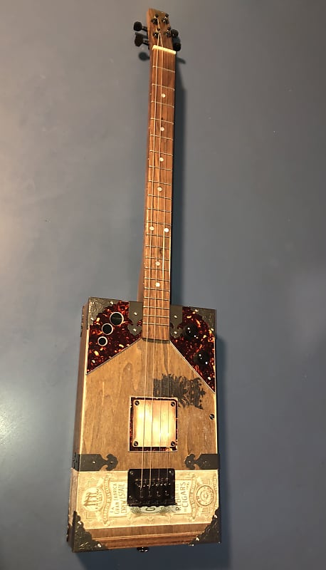 4 String Custom Undercrown Electric Cigar Box Guitar As Is Reverb