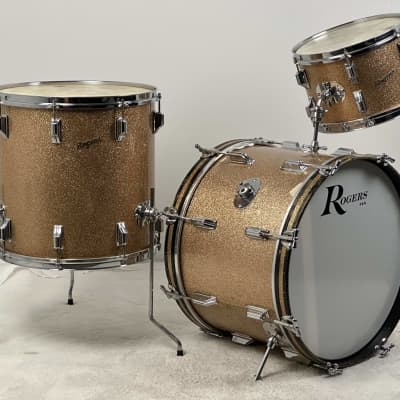 Rogers 20/12/16" 60's Cleveland-Era Holiday "Headliner" Drum Set - Champagne Sparkle image 3