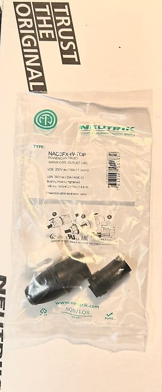 Neutrik NAC3FX-W-TOP 2023 - Black | Reverb