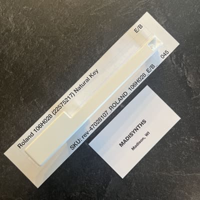 ORIGINAL Roland Replacement E/B Key (106H028) for Juno-1/6/60/106, Jupiter-6/8, SH-101, and more