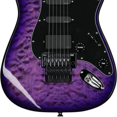 Charvel Marco Sfogli PM SC1 HSS Electric Guitar, Transparent Purple image 6
