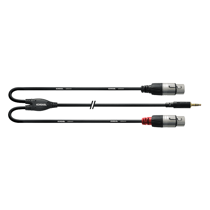 Cordial CFY 3 WFF Y-Audio Cable XLR female 3m Rean - Insert Cable  			