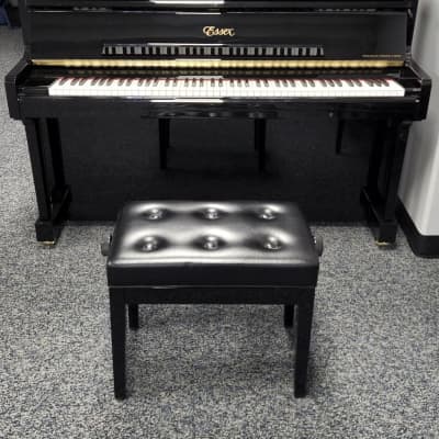 Essex EUP111E Upright Piano and bench in Polished Ebony Mfg 2019 EUP-111 image 2