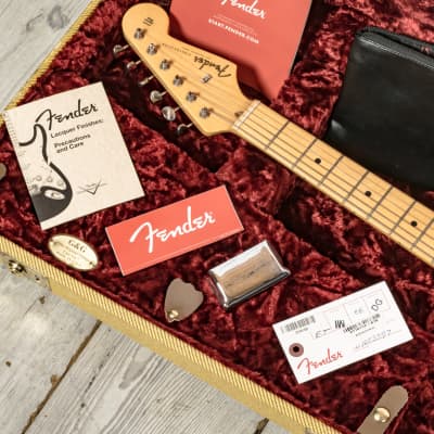 Fender - 2018 American Original 50's Stratocaster Electric Guitar, Aztec Gold - w/OHSC - x3597 - USED image 21