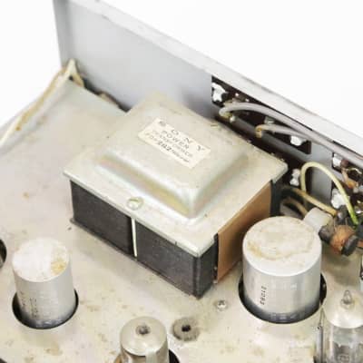 1962 Sony SRA-2 Recording Stereo Amplifier Vintage Original Tube Microphone PreAmp Mic Pre Silver MIJ Tame Impala Model Japan from Indigo Ranch Studios image 15