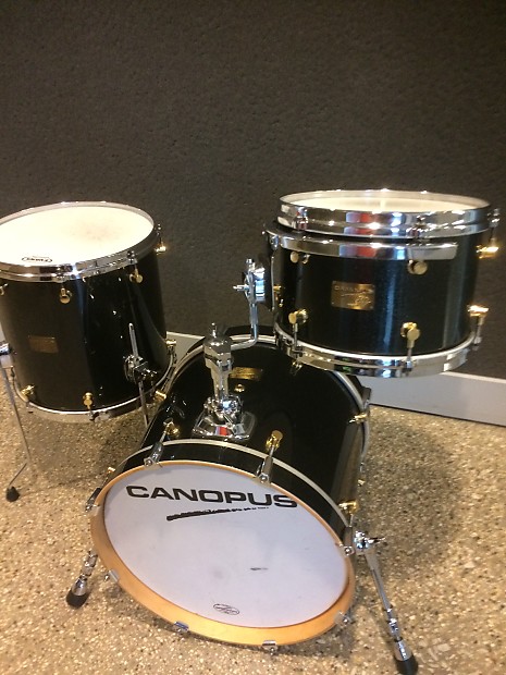 Canopus NeoVintage NV60-M1 Drums 12 14 18 Black Sparkle w/Extra