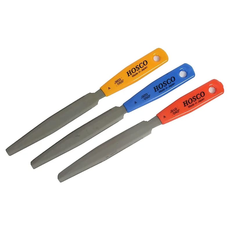 Tapered Acoustic Guitar Nut File Set, 3 files Reverb