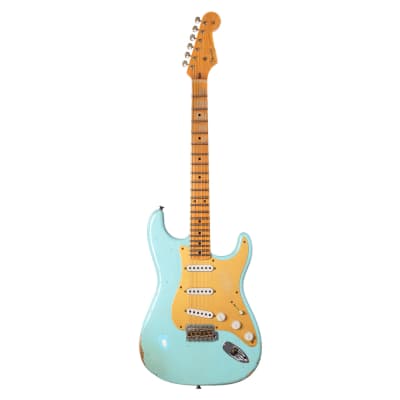 Fender Custom Shop Limited Edition 70th Anniversary 1954 Stratocaster Relic - Super Faded/Aged Daphne Blue - Electric Guitar NEW! image 6
