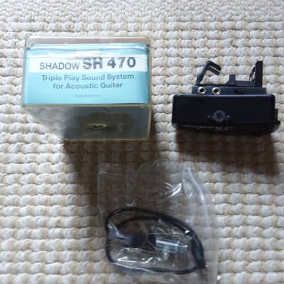 Shadow SH470 Triple Play Sound System for Acoustic Guitar 1990s Black image 2