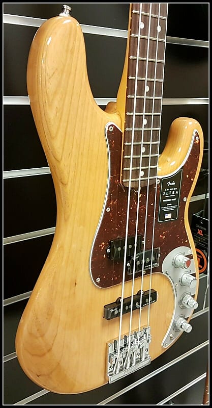 Fender American Ultra Precision Bass RW, Aged Natural image 1
