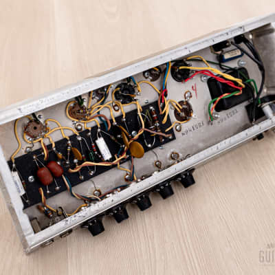 1968 Fender Vibro Champ Drip Edge Vintage Class A Tube Amp, Near Mint w/ Black Panel Circuit image 11