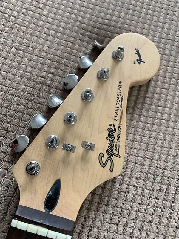 1997 Squier Stratocaster Neck Kluson Tuners MIK Reverb