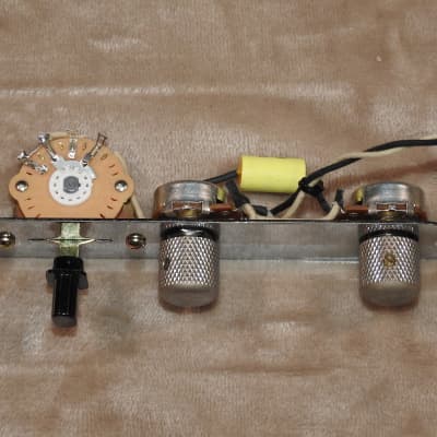 Gotoh Aged Telecaster Loaded Control Plate Wire Harness WD 24mm Full Size Pots Oak Grigsby Switch! image 3