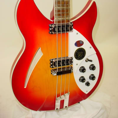 Rickenbacker 4005XC 90th Anniversary 4-String Electric Bass Guitar - Amber Fireglo image 3