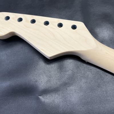 Unbranded Stratocaster Strat Replacement neck Blue Painted headstock satin 12"radius #1 image 7