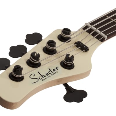 Schecter P-5 5-String Bass, Left-Handed, Ivory image 17