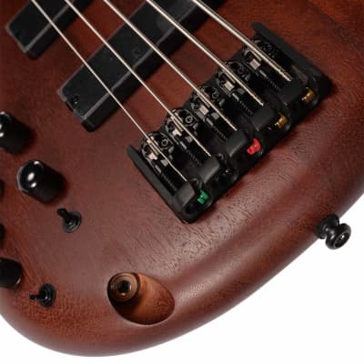 Ibanez SR Standard 5 string Electric Bass - Left Handed - Brown Mahogany image 7