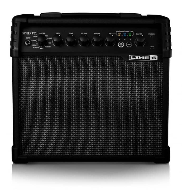 Line 6 Spider V 20 MkII 1x8 Electric Guitar Amplifier Combo image 1
