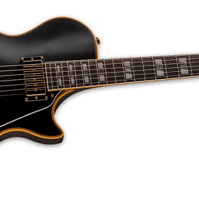 ESP LTD Xtone PS-1000 Vintage Black Semi-Hollow Electric Guitar B-Stock image 2