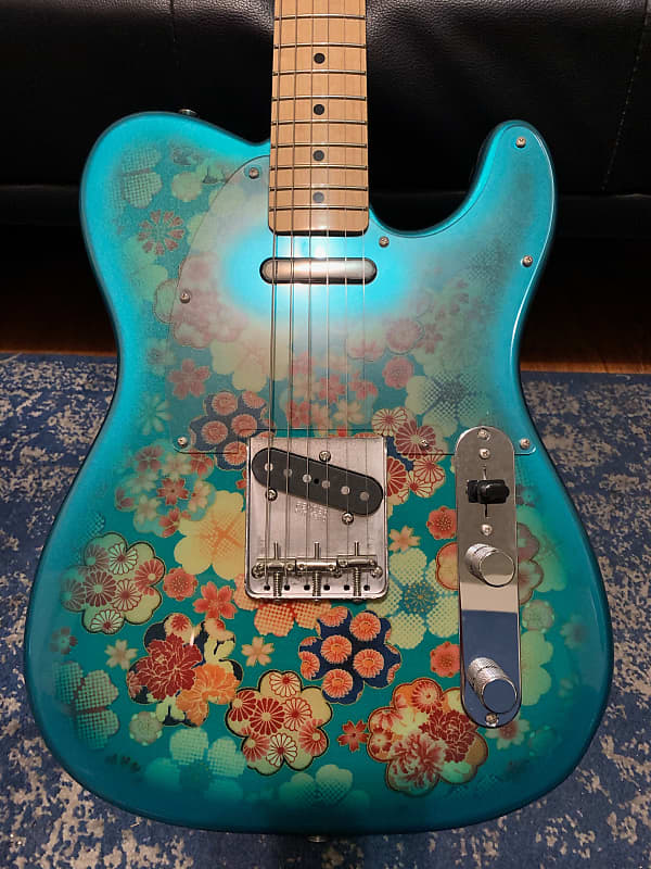 Fender Japan TL69 Blue Flower テレキャスター-