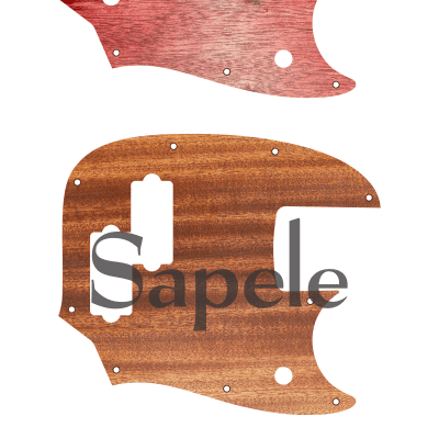 Van Dyke-Harms Mustang PJ Bass Wood Pickguard, Single, Many Exotic Hardwoods image 5