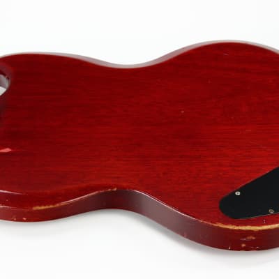Early 1965 Gibson SG Jr. Junior WIDE NUT Cherry Red | No breaks, No refins Les Paul 1964 spec, Wraparound Tailpiece image 23