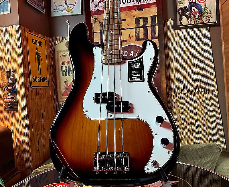 Fender Player Precision Bass with Maple Fretboard 3-Color Sunburst image 1