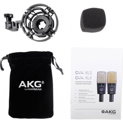 AKG C414 XLII Studio Condenser Microphone Recording Mic+Audio Technica Boom Arm image 21