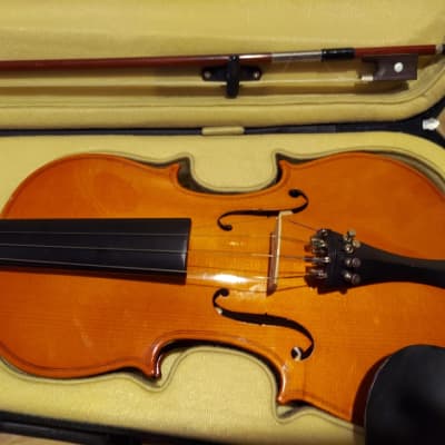 Rothenburg Stradivarius Copy Sized 4/4 violin, Germany, Vintage, with case & bow image 7