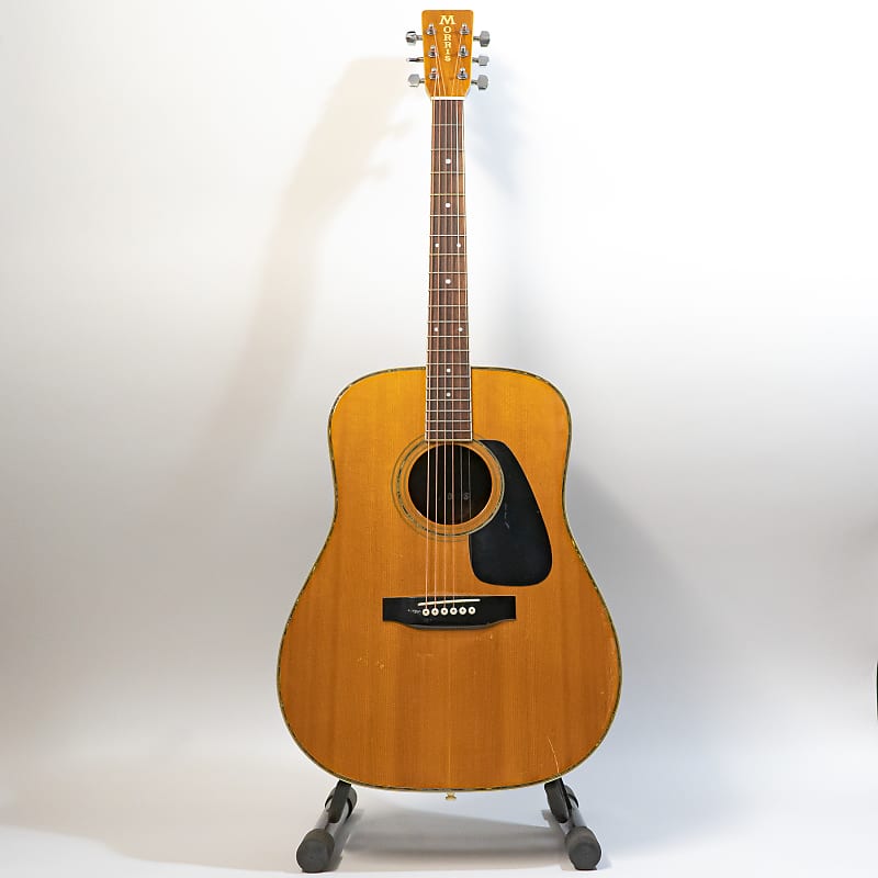 1980s Morris MD-520 Acoustic Dreadnought Guitar - Natural