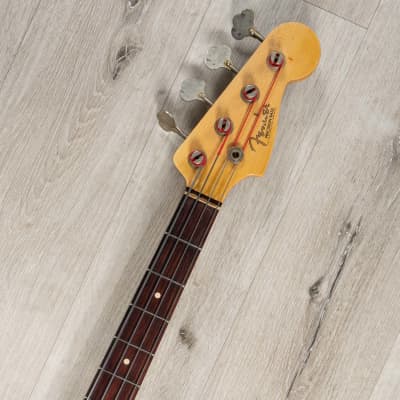 Fender Custom Shop Pino Palladino Precision Bass, Fiesta Red over Desert Sand image 8