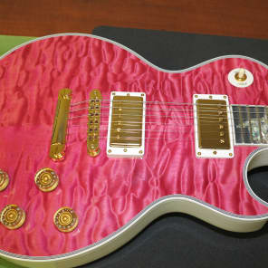 Gibson USA Custom Shop Crimson Division Les Paul Custom Translucent Pink in Case image 22