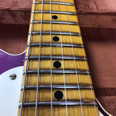 Fender Limited Edition Custom Shop Reverse ‘50s Telecaster Custom Journeyman, Purple Metallic with Case image 7
