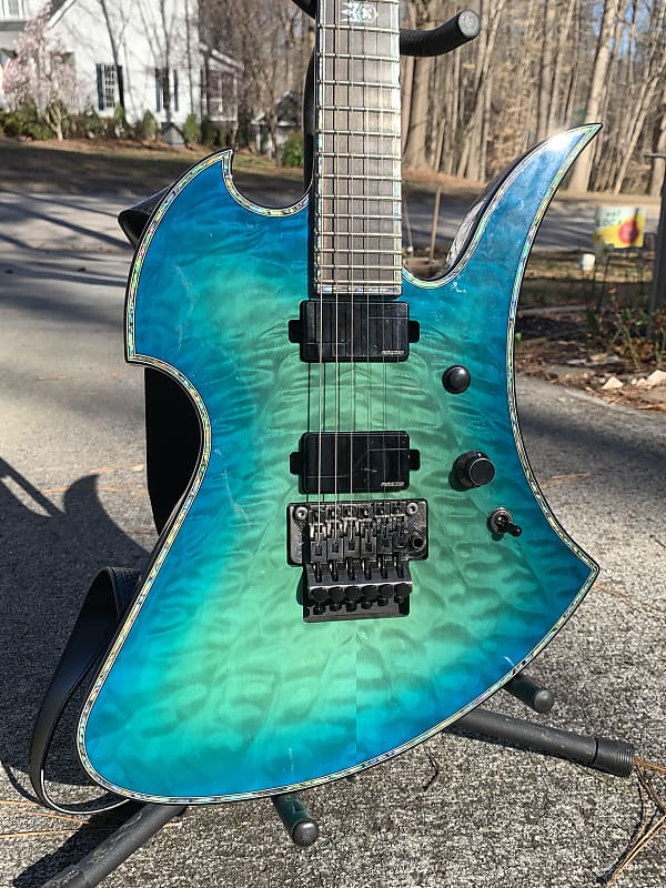 Bc Rich Mockingbird Extreme 2020 Blue Green Burst W Reverb