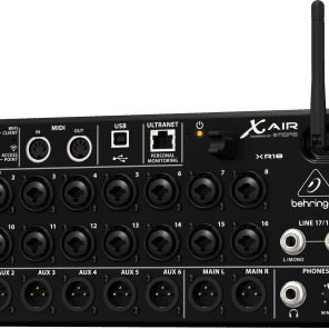 Behringer XR18 X Air Digital Mixer Bundle with Gator Bag Behringer XR18 X Air Digital Mixer Bundle with Gator Bag