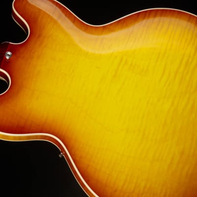 Gibson Custom Shop PSL '64 ES-335 Figured Reissue Gloss Golden Poppy Burst image 12