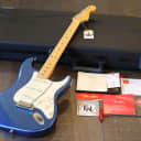 Unplayed! 2022 Fender American Ultra Stratocaster Cobra Blue w/ Maple Fingerboard + COA OHSC