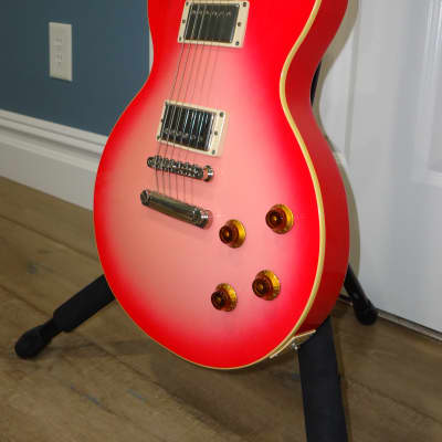 2005 Epiphone Jay Jay French Elitist Les Paul Standard Pinkburst Electric Guitar JJ Twisted Sister image 2