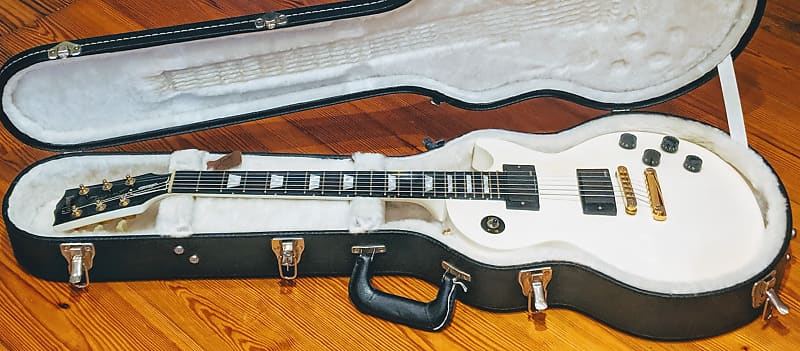 Gibson 2008 Les Paul Studio Alpine White Gold Ebony