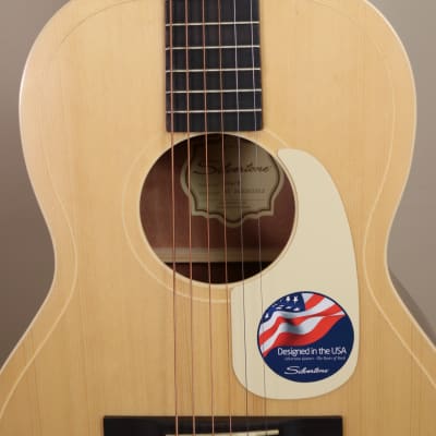 Silvertone 604N Parlor Acoustic Guitar - Natural image 5