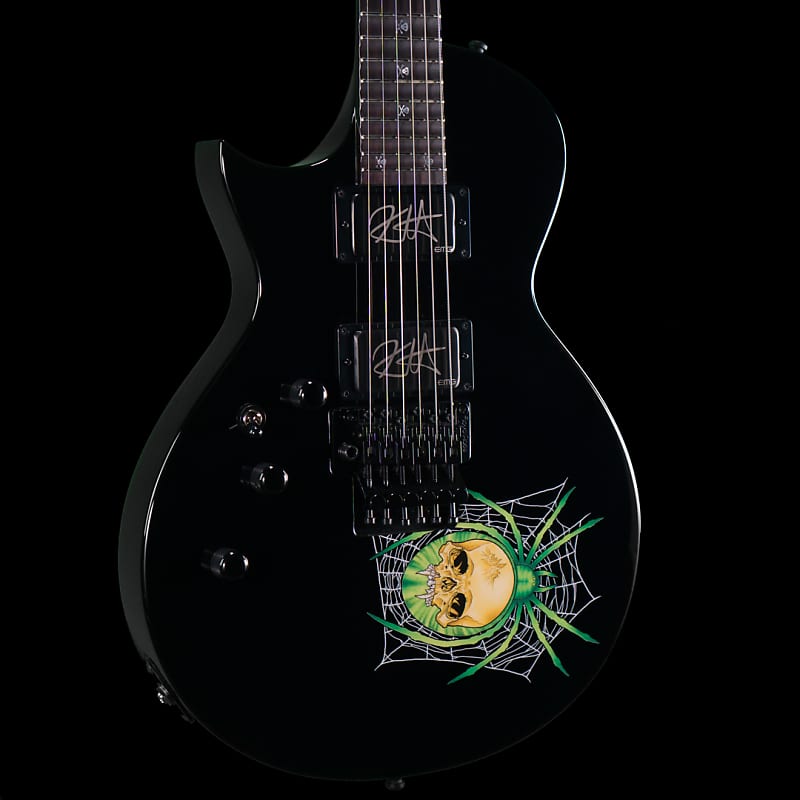 ESP Custom Shop KH 3 Spider Left Handed Kirk Hammett Signature Eclipse w Case LEFTY