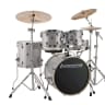 Ludwig Element Evolution Drum Set With Hardware & Zildjian ZBT Cymbals - 20" Bass Drum Configuration In White Sparkle