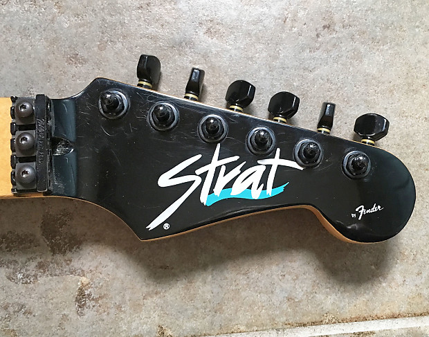 1989 Fender HM Strat neck. RARE Maple version complete with tuners Kahler locking nut neck plate