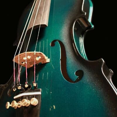 Barcus-Berry Vibrato-AE Acoustic-Electric Violin Outfit w/ Case - Green image 5
